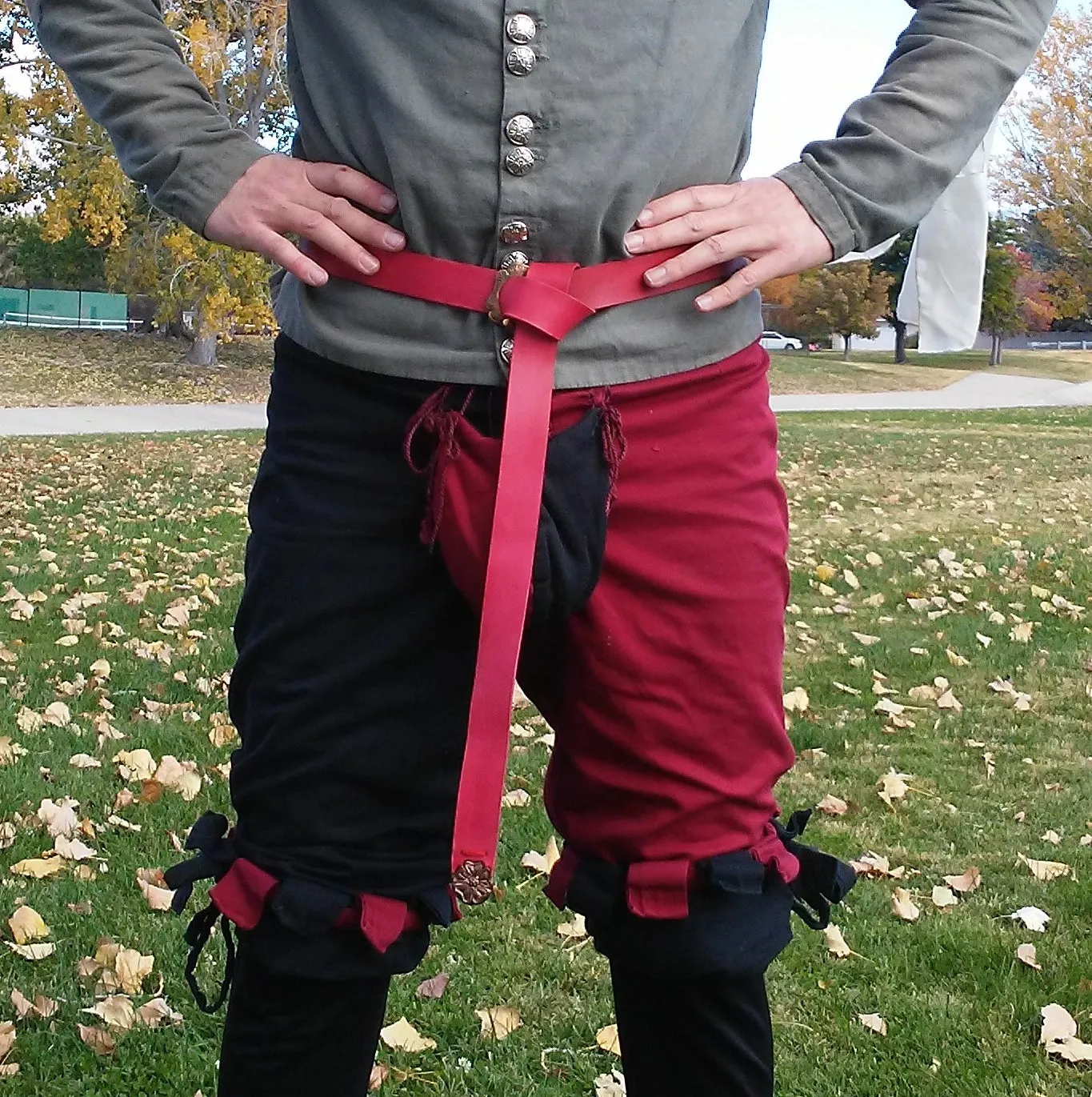 16th Century Rose Belt, Red - FB164