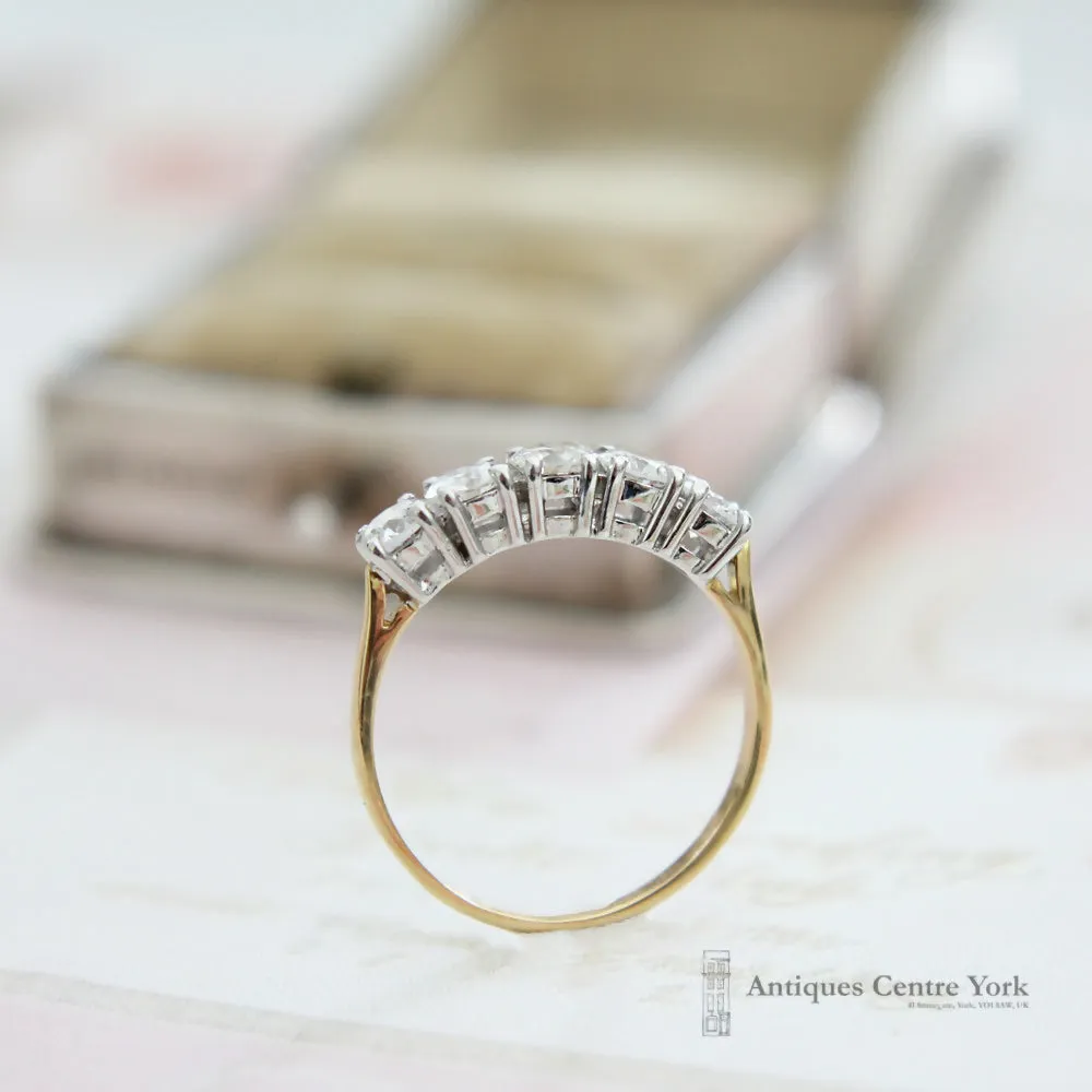 18ct Diamond 5 Stone Ring 1.00ct