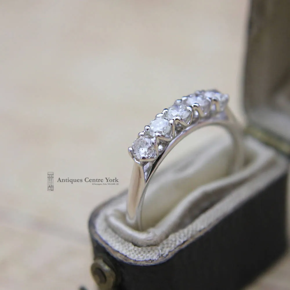 18ct White Gold Diamond 0.50ct Five Stone Ring
