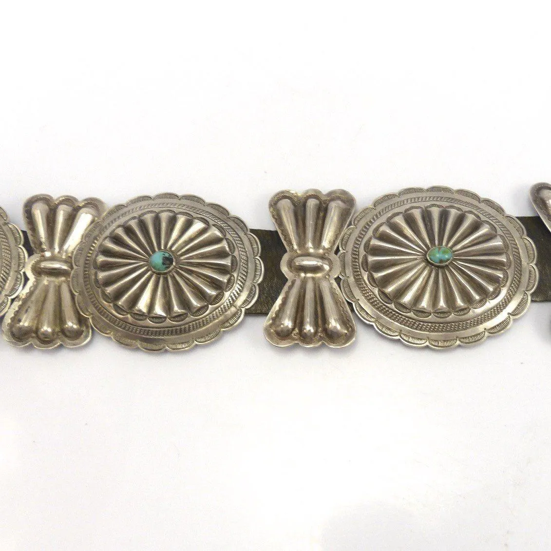 1950s Bisbee Turquoise Concha Belt