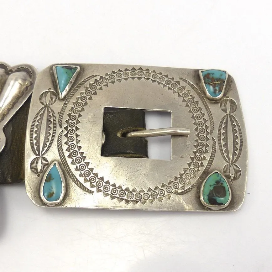 1950s Bisbee Turquoise Concha Belt