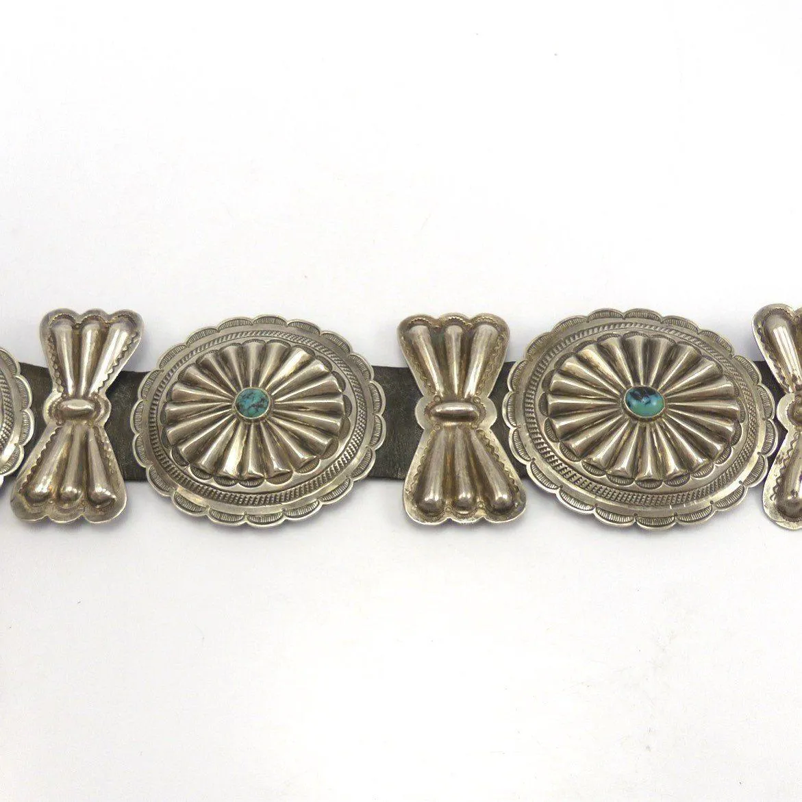 1950s Bisbee Turquoise Concha Belt