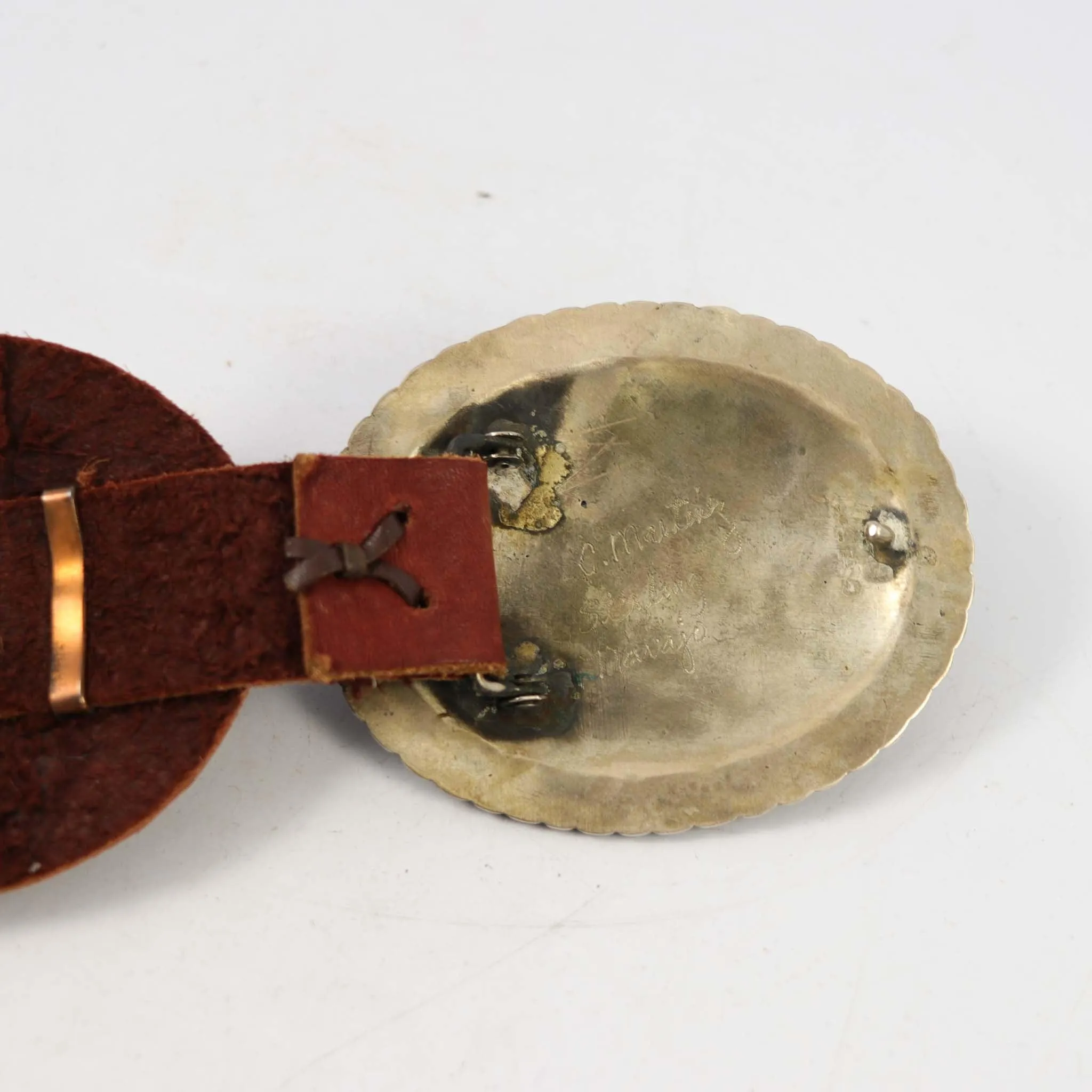 1990s Coral Concha Belt