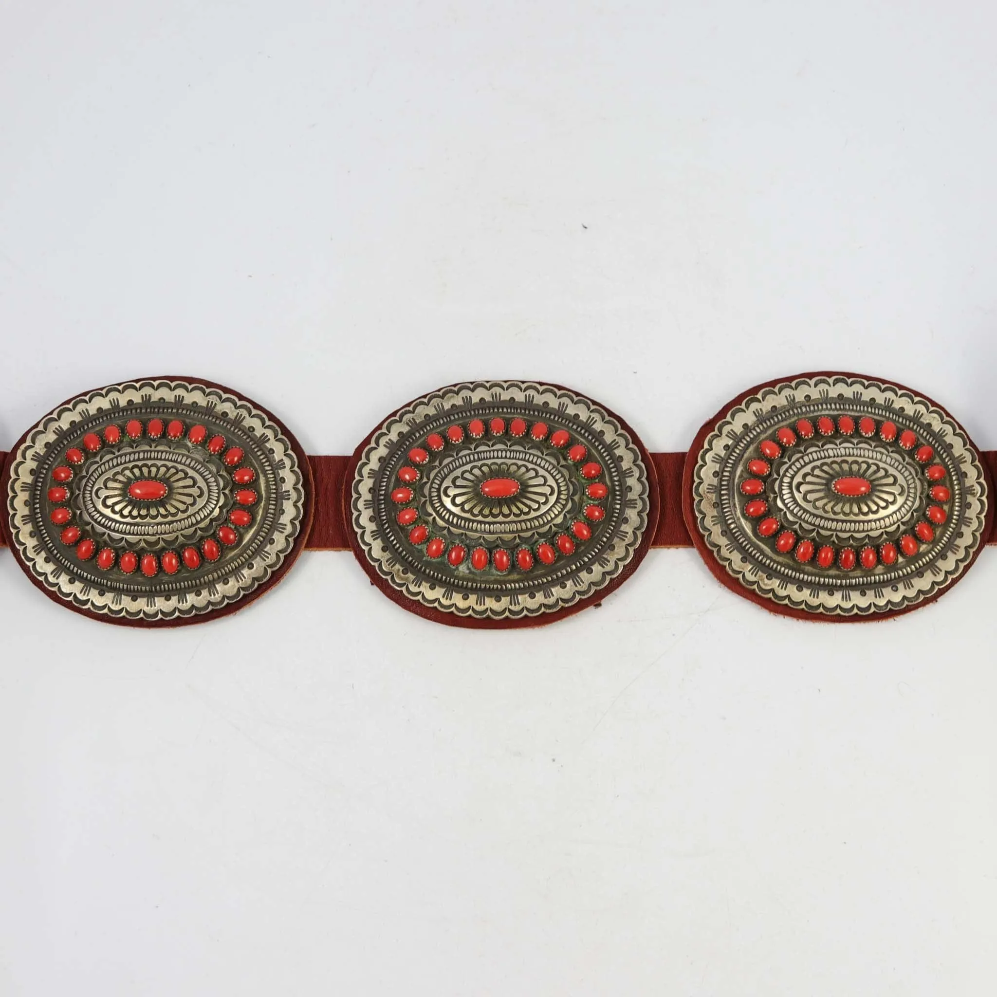 1990s Coral Concha Belt