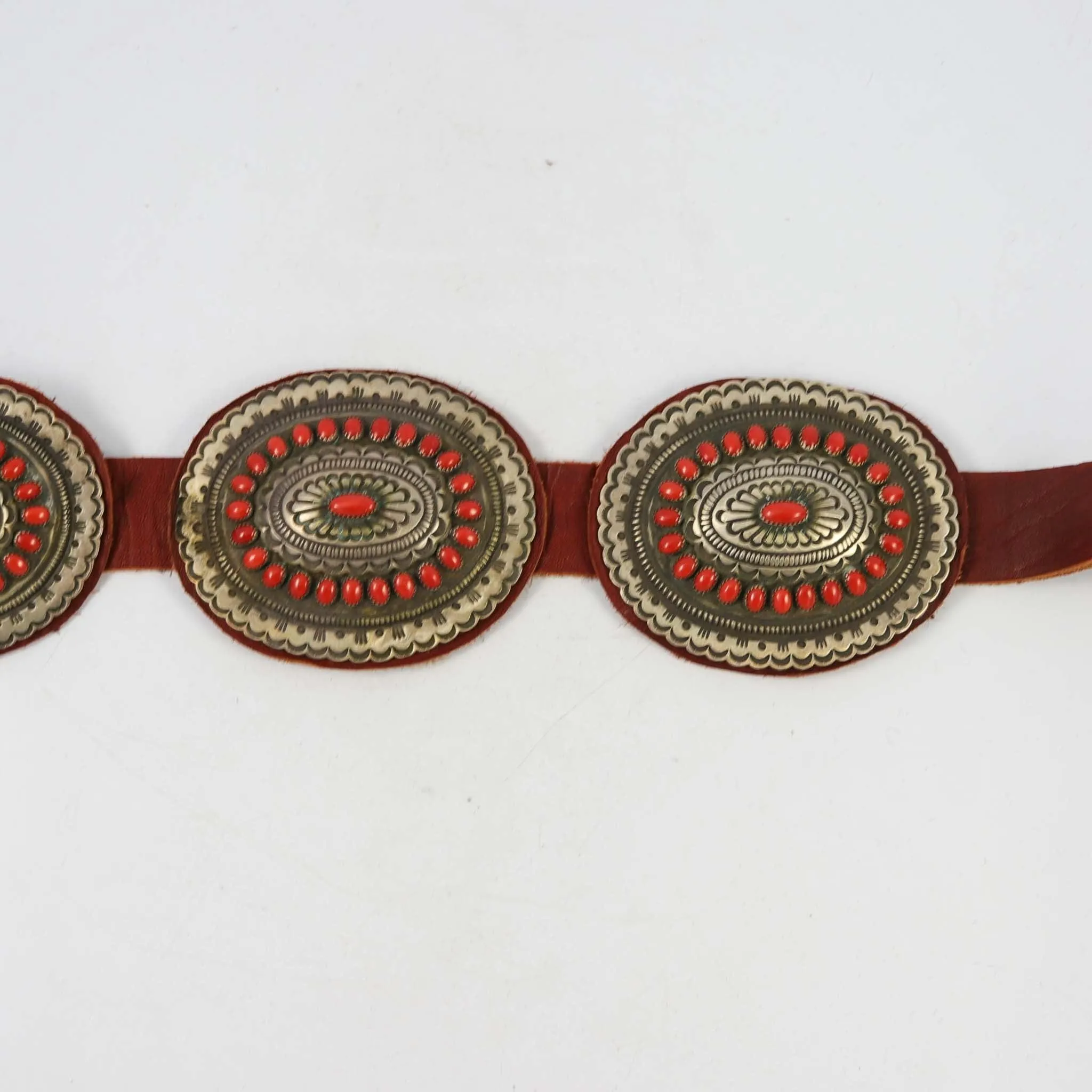 1990s Coral Concha Belt