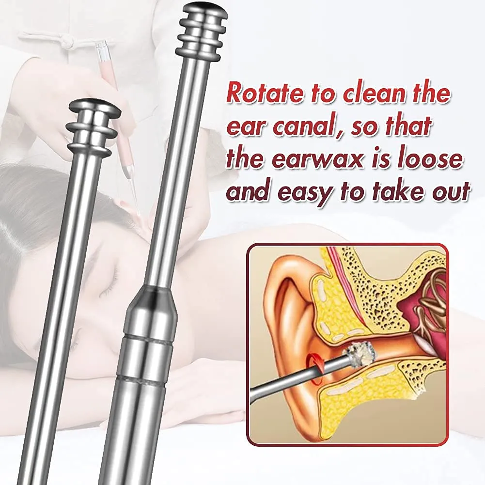 20Pcs Earwax Removal Kits Brushes for Ear, Ear Cleaning Tool Kits, Luminous Ear Picks Earwax Catcher Cleaning Brushes Clips Goose Feather Ear Pick Stick, Adults and Children Ear Wax Removal Tool
