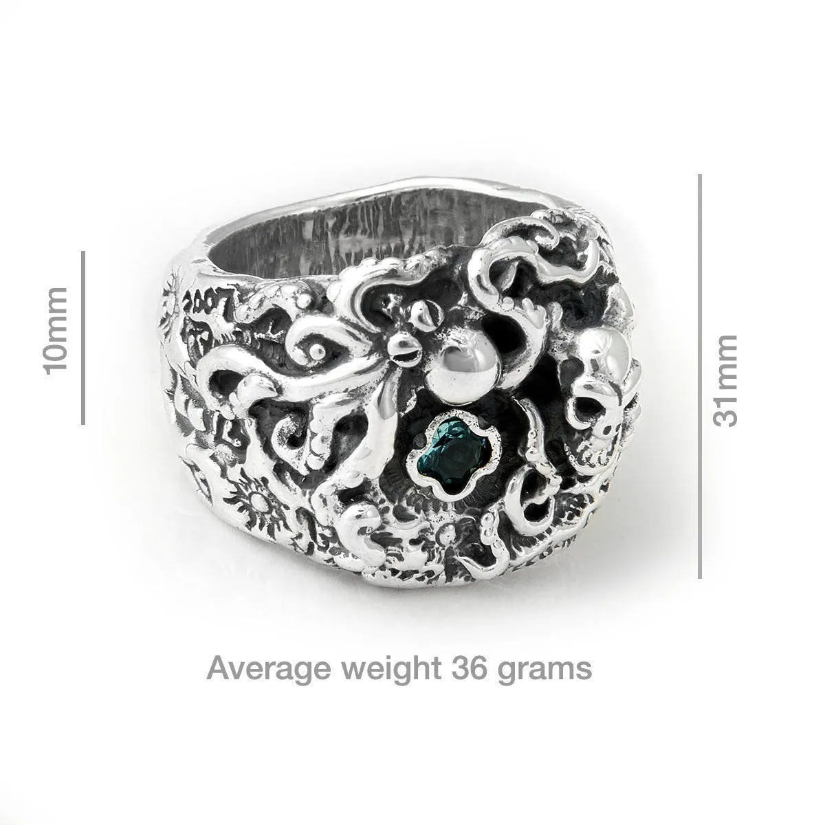 30th Anniversary Graffiti Pirate Ring With Octopus "Bill's Way"