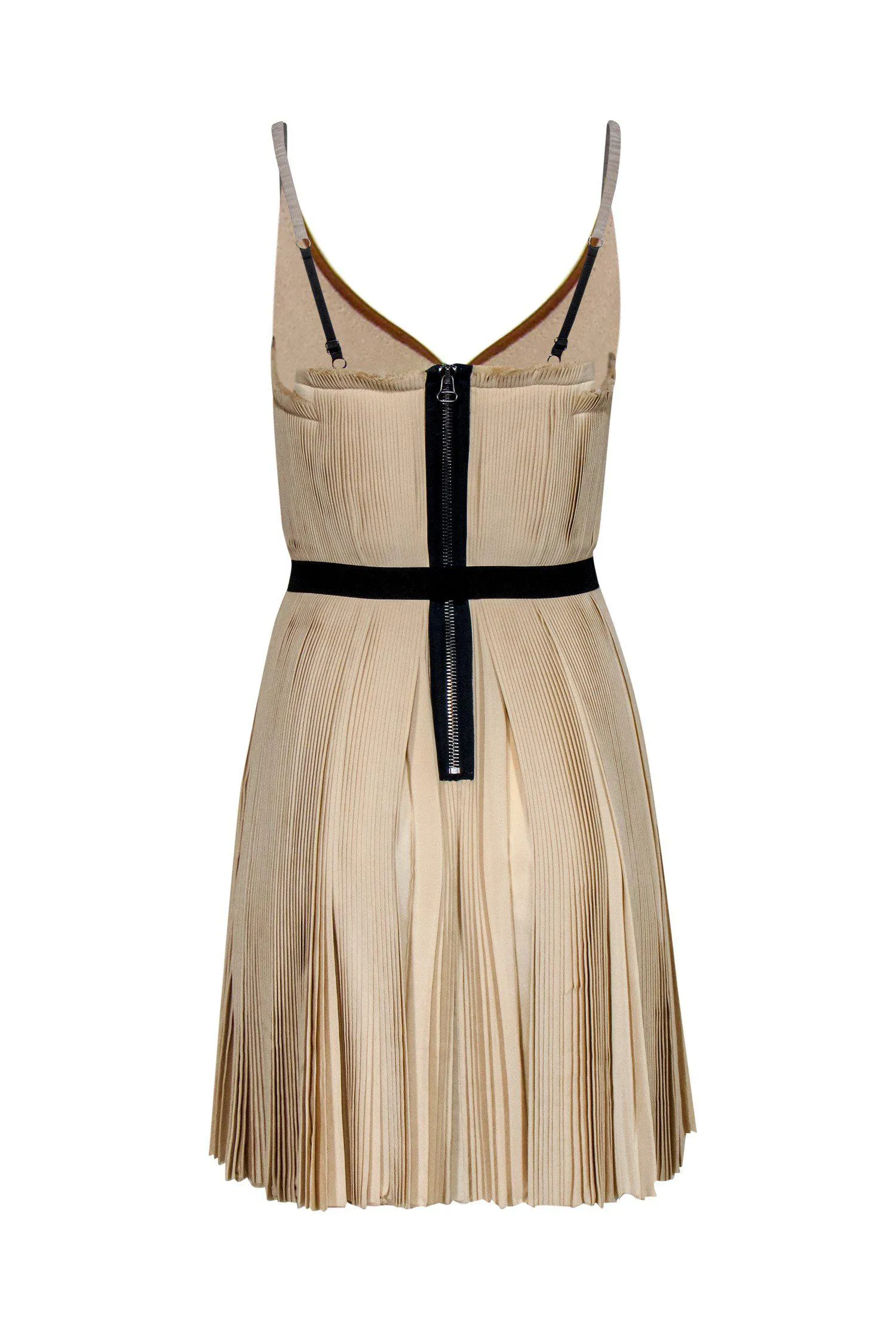 3.1 Phillip Lim - Pleated Leather Colorblock Dress Sz 2