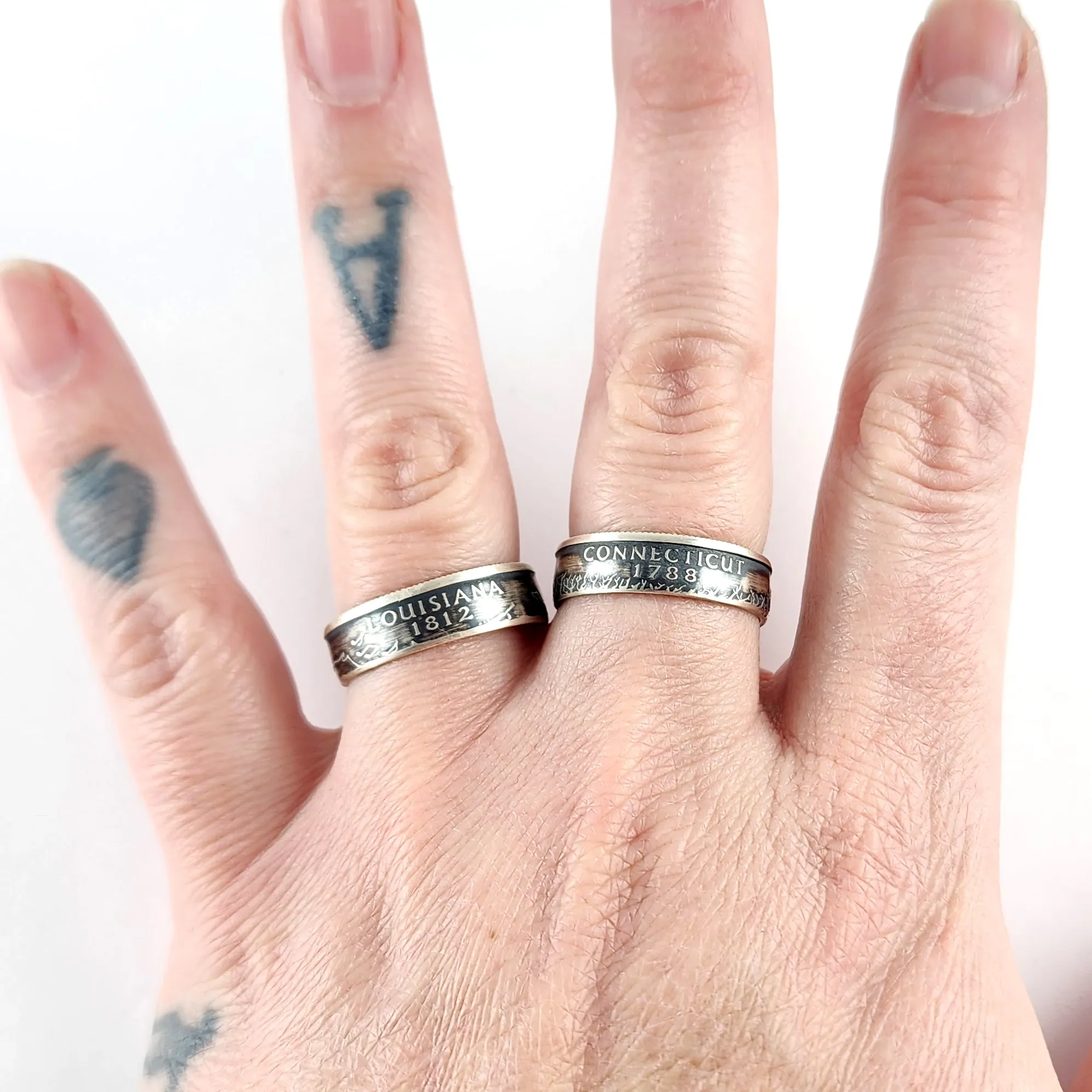 90% Silver Kentucky Quarter Ring
