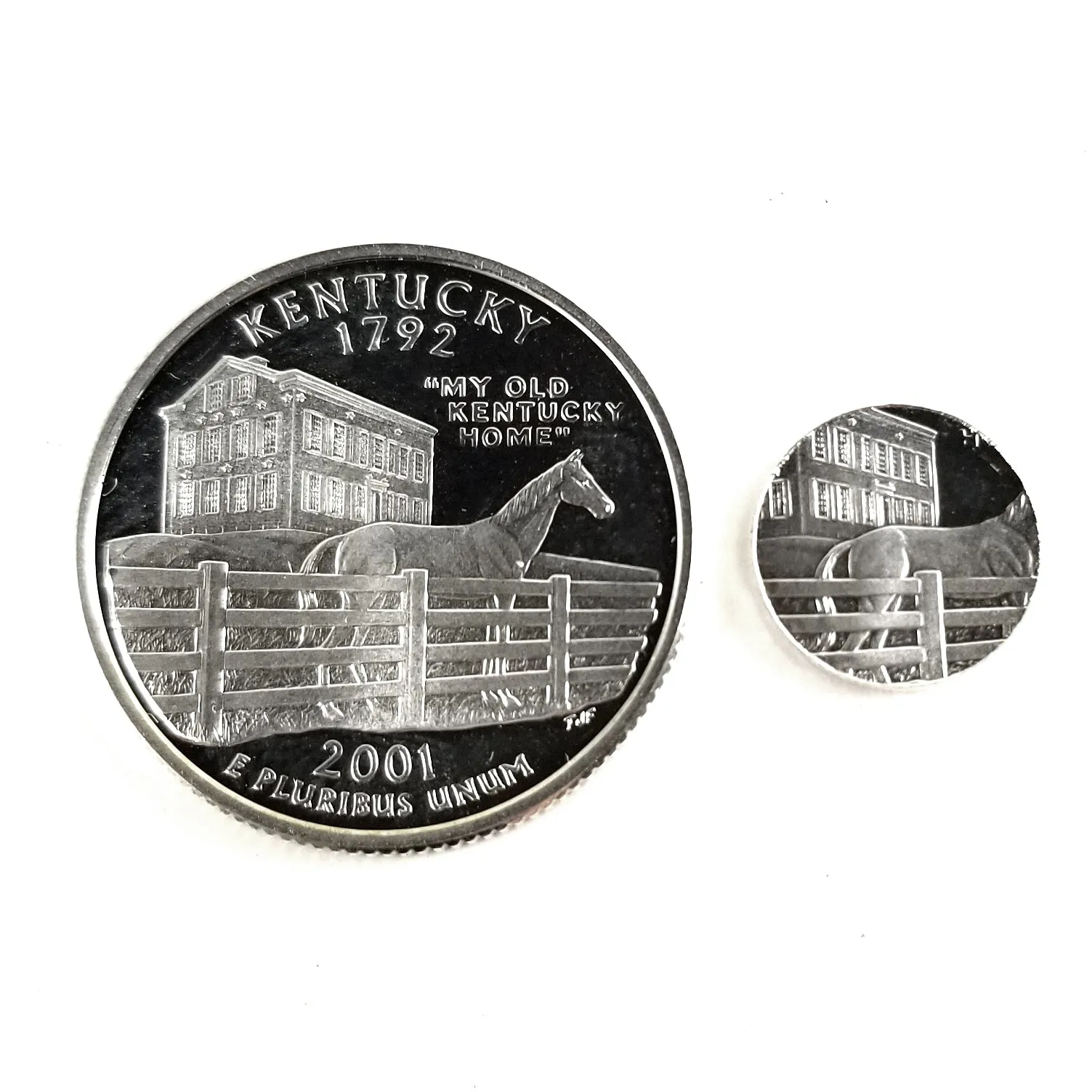 90% Silver Kentucky Quarter Ring