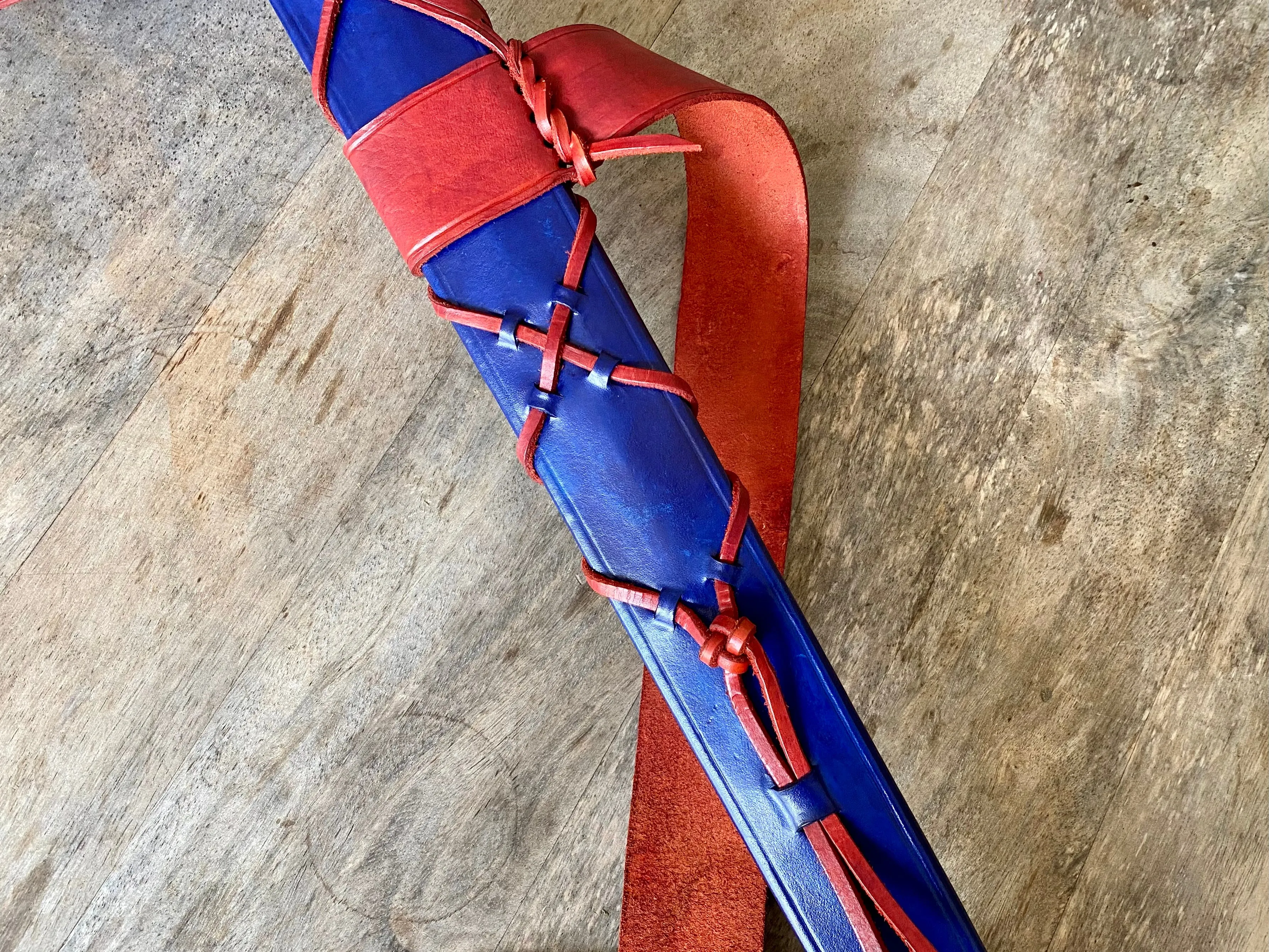 Albion Senlac/Norman Sword Scabbard with Arn set up tied belt -  SOLD