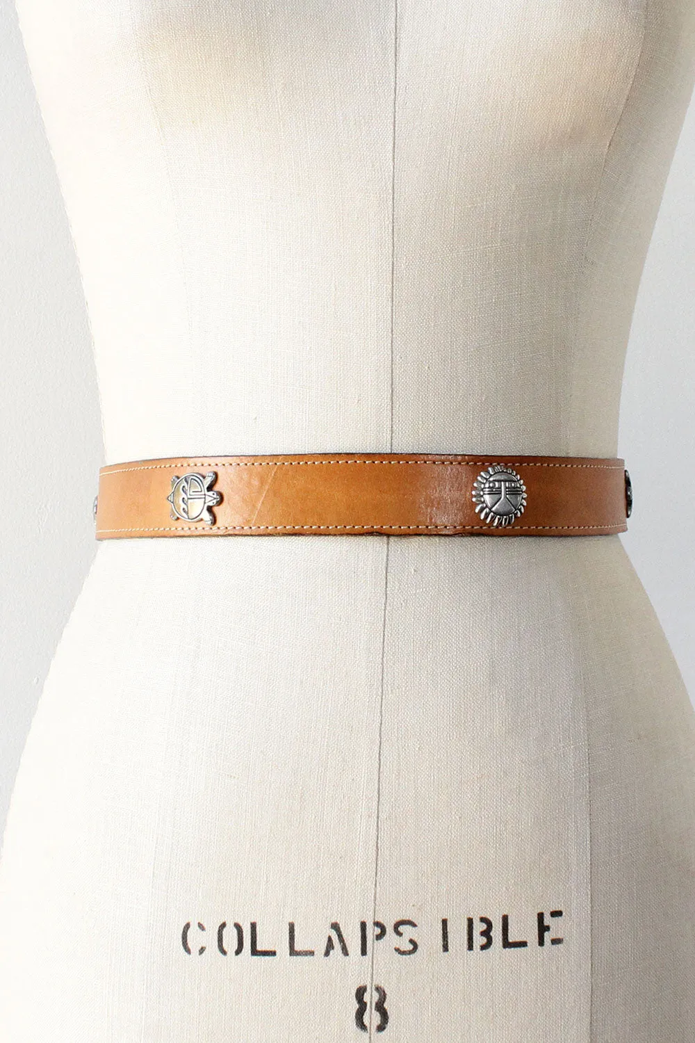 Animal Medallion Western Belt