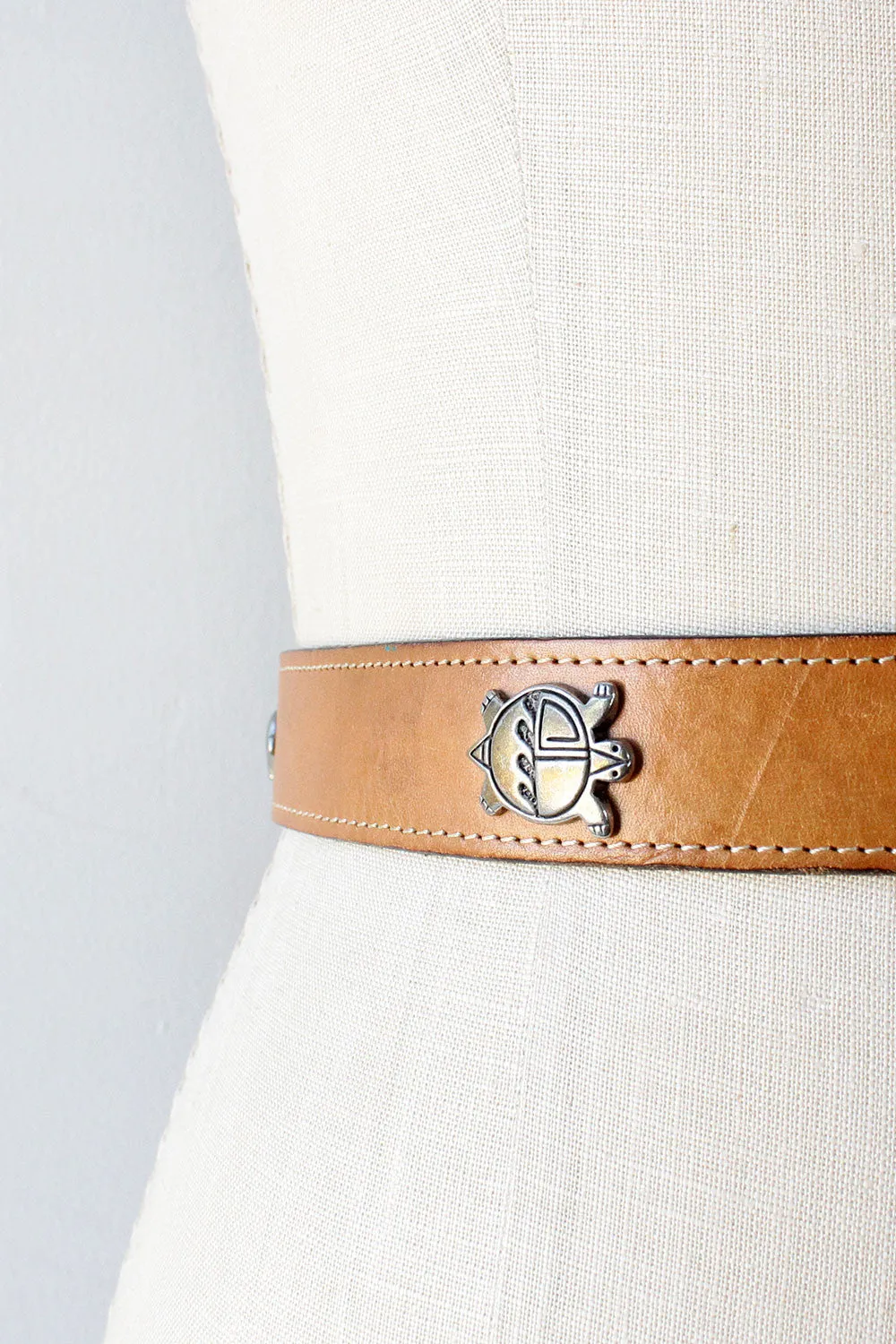 Animal Medallion Western Belt