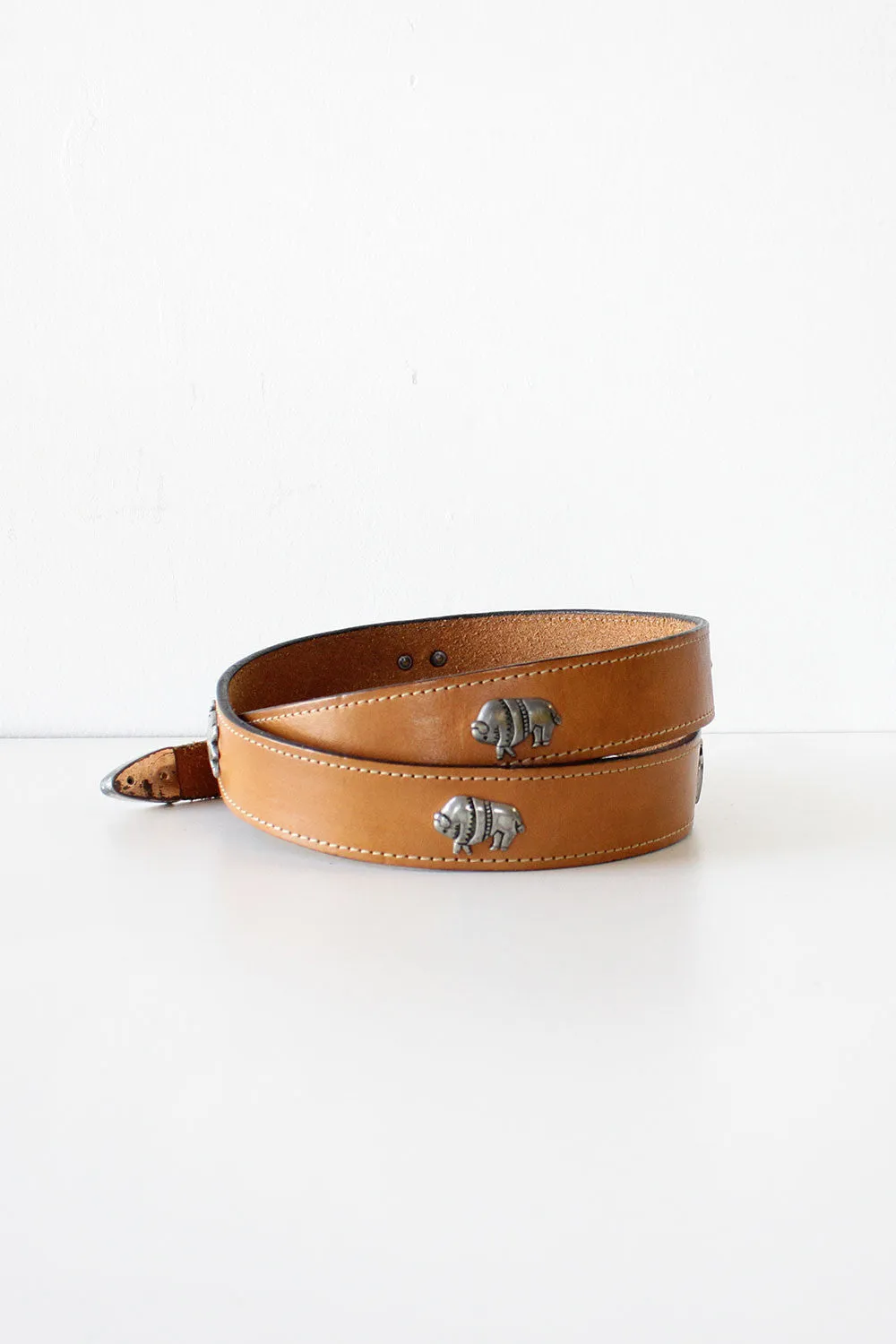 Animal Medallion Western Belt