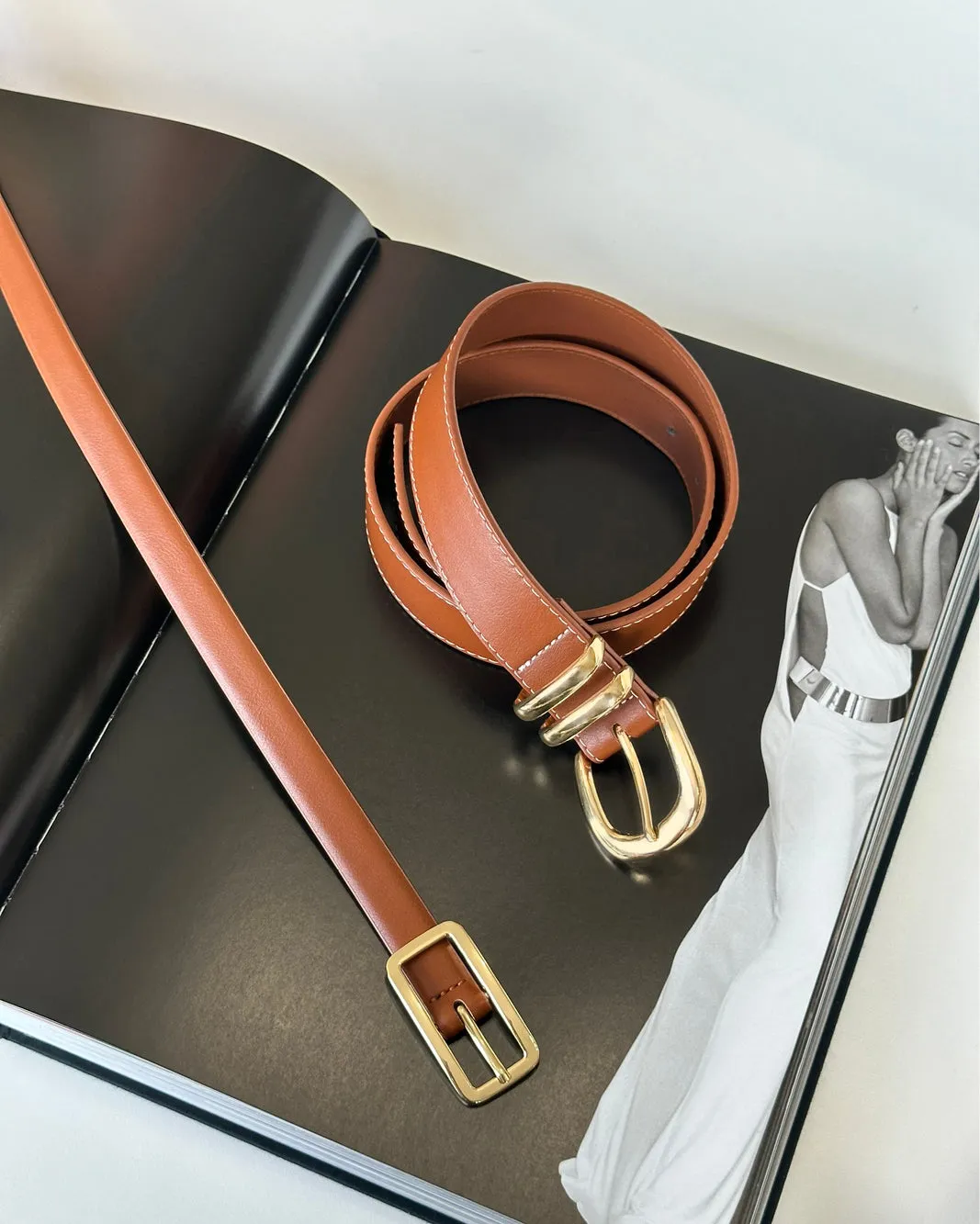 ANNE BELT - TAN-GOLD