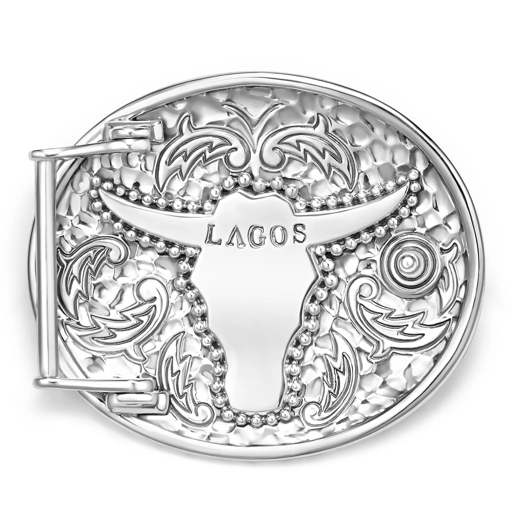 Anthem Turquoise Long Horn Belt Buckle