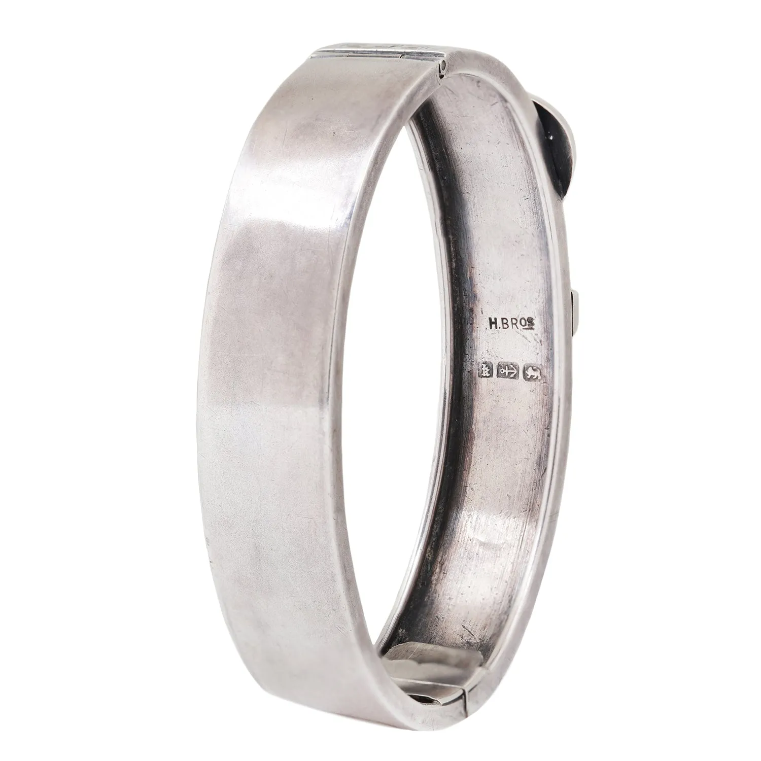 Antique Silver Belt Buckle Bangle
