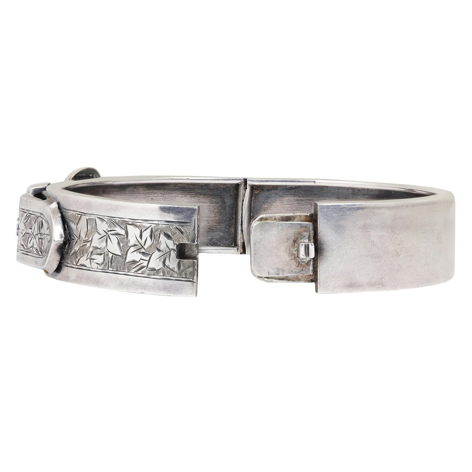 Antique Silver Belt Buckle Bangle