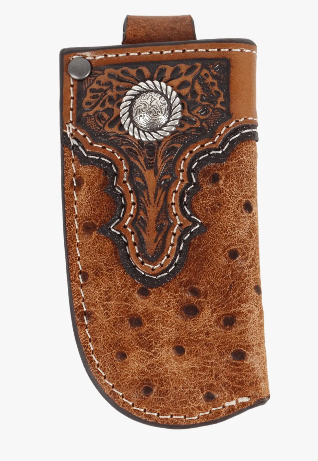 Ariat Knife Sheath Vertical Ostrich Print