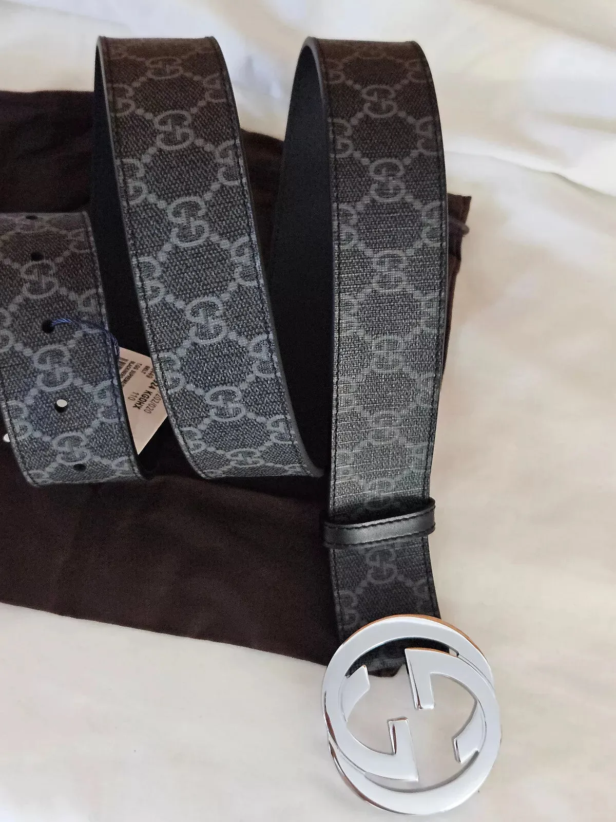 Authentic Monogram Gucci Belt Size 130 cm