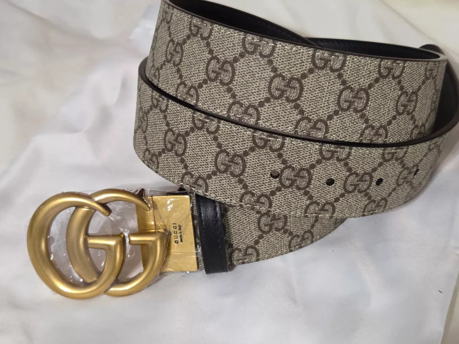 Authentic Monogram Gucci Belt Size 130 cm