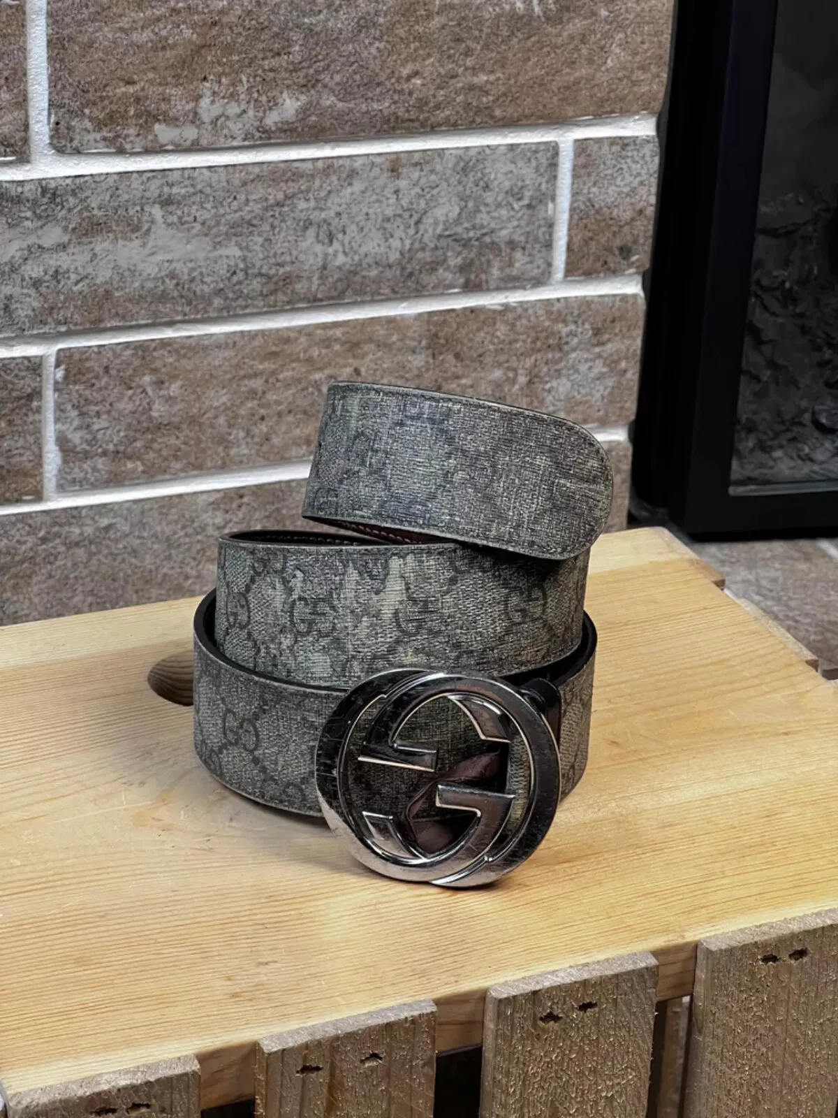 Authentic Monogram Gucci Belt Size 130 cm