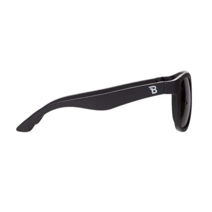 Babiators Original Navigators Smoke Lens Sunglasses Junior 0-2 Yr O-NAV001-S - Jet Black