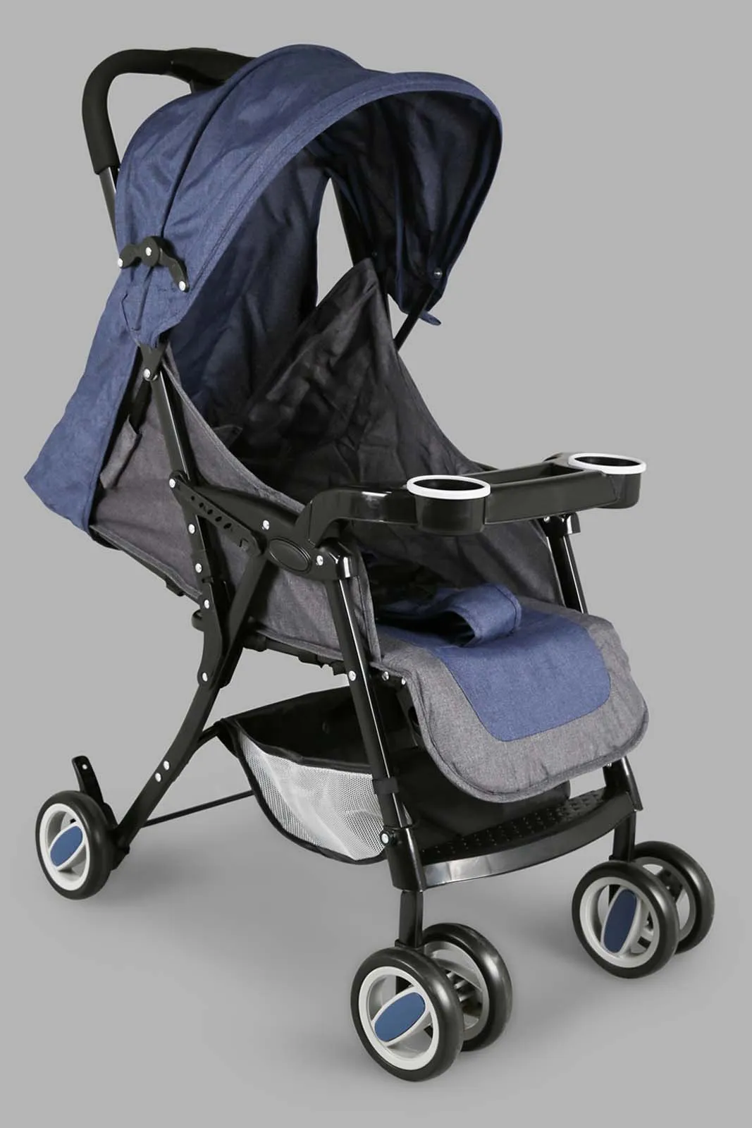 Baby Blue Stroller Dual Tone