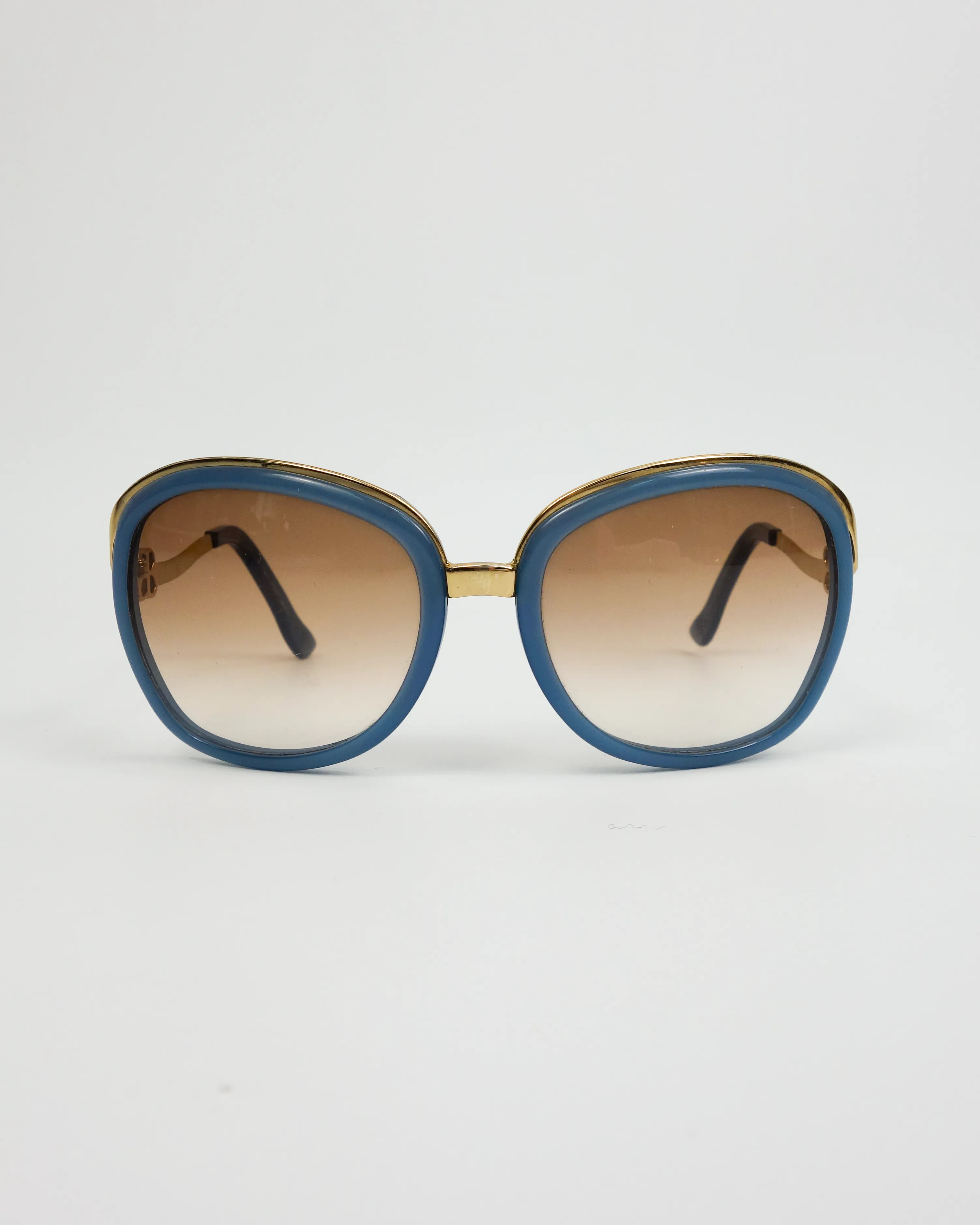 Balenciaga Baby Blue Round Sunglasses 2000's