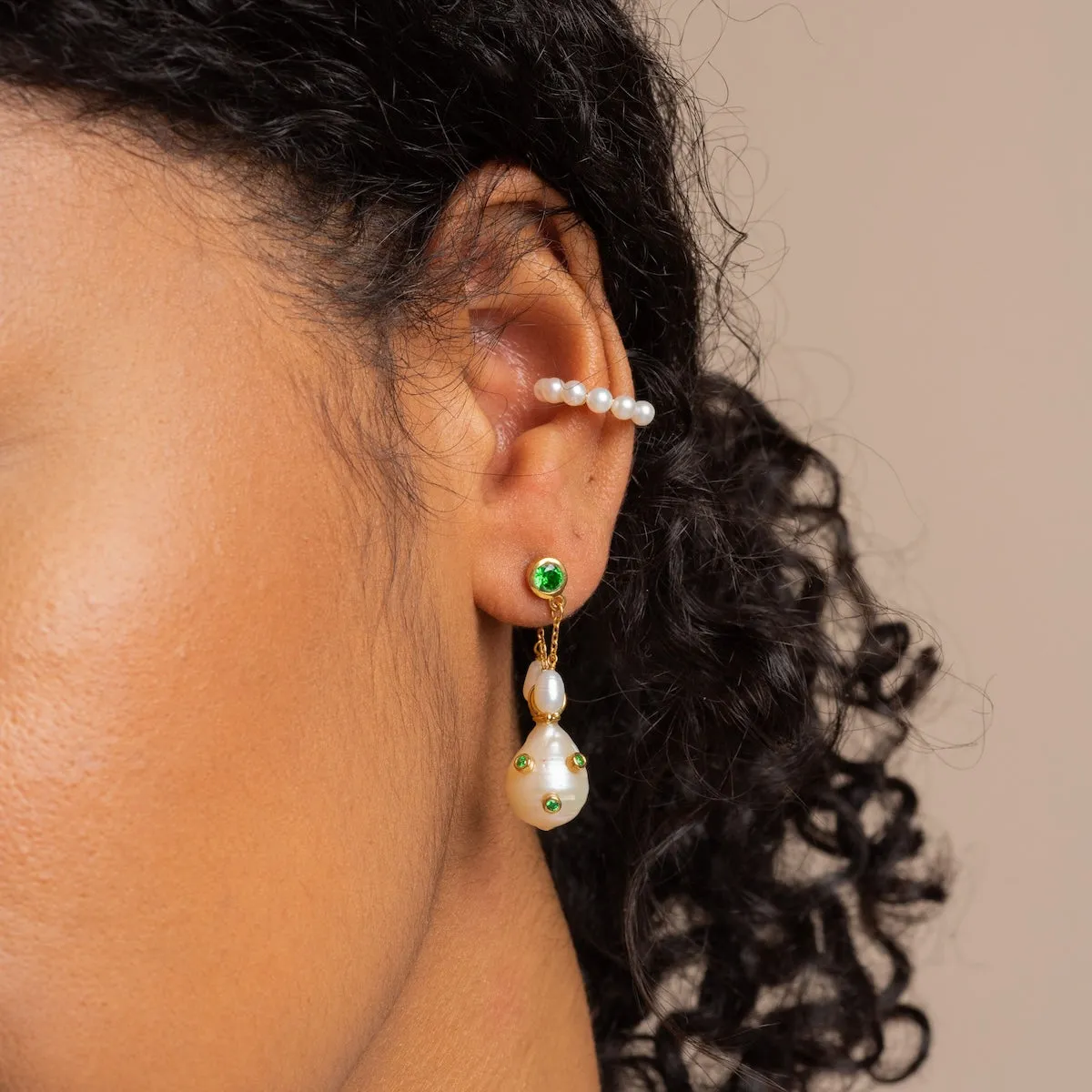 Baroque Pearl Droplet Earrings