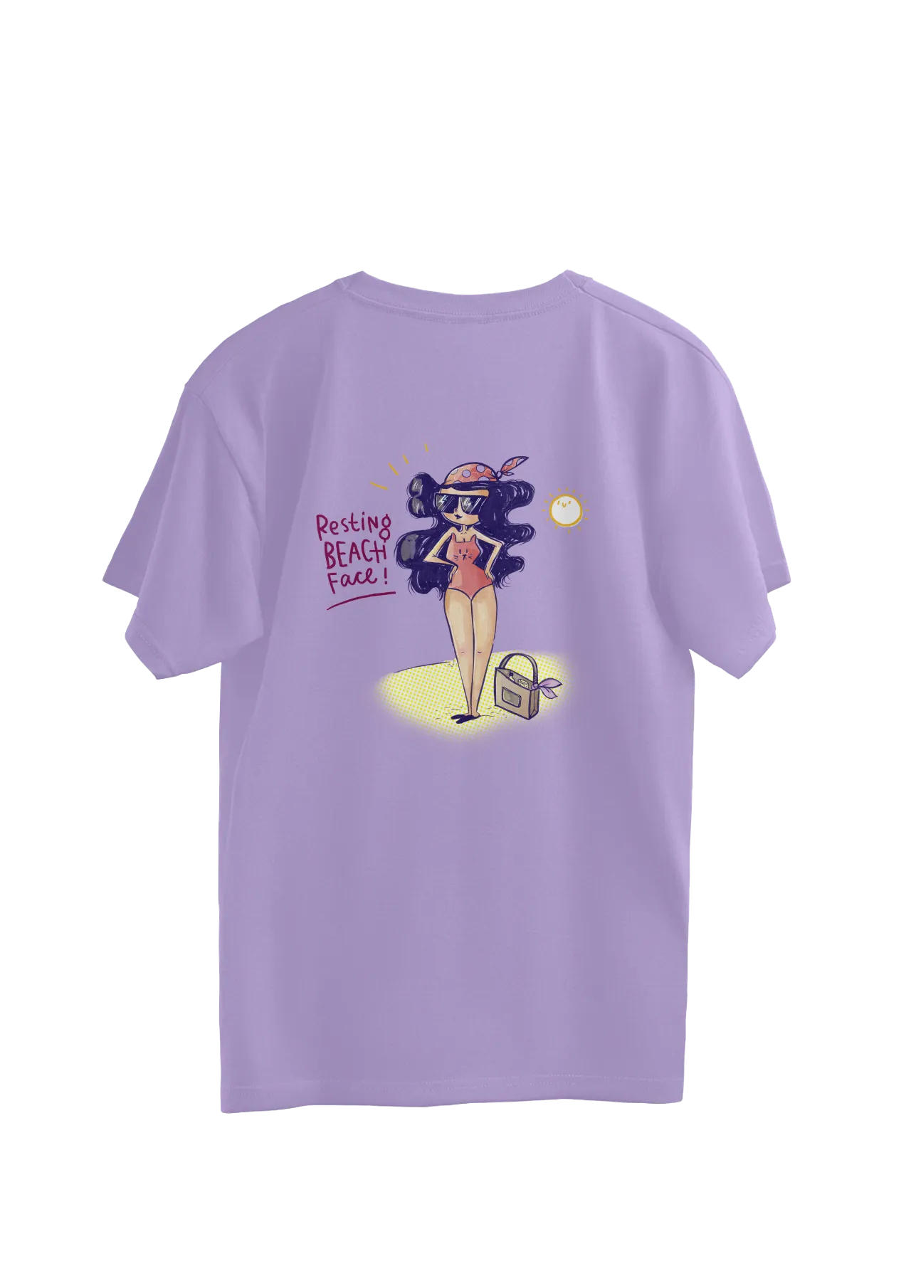 Beach Face Oversized T-Shirt