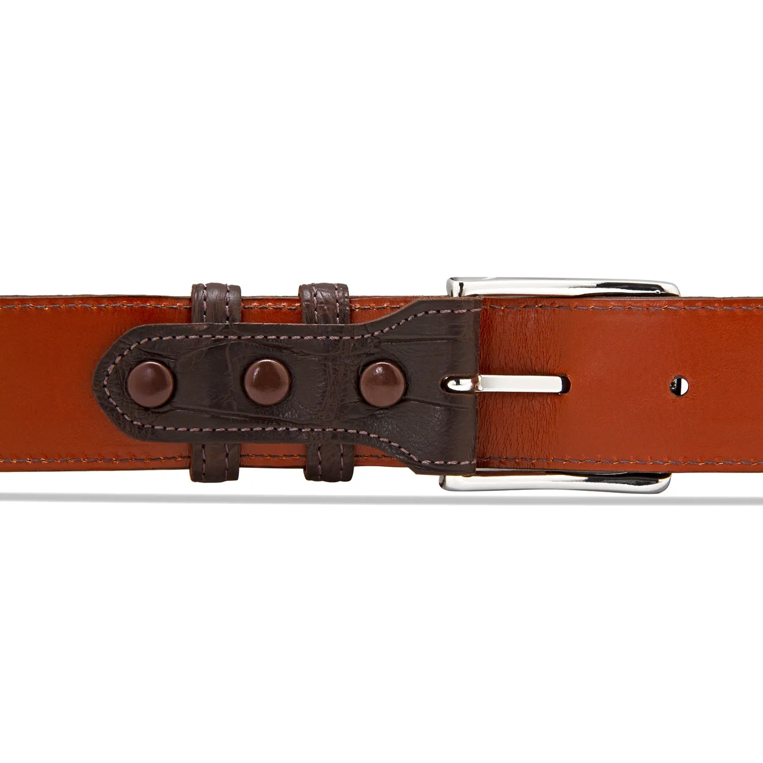 Belt in Matte Brown Alligator