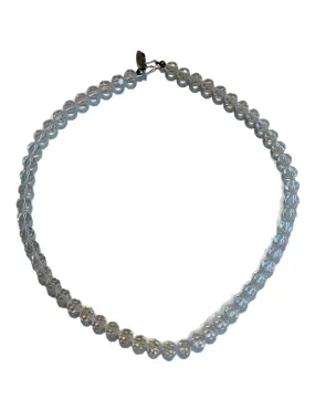 Beveled Crystal Bead Necklace circa 1960s