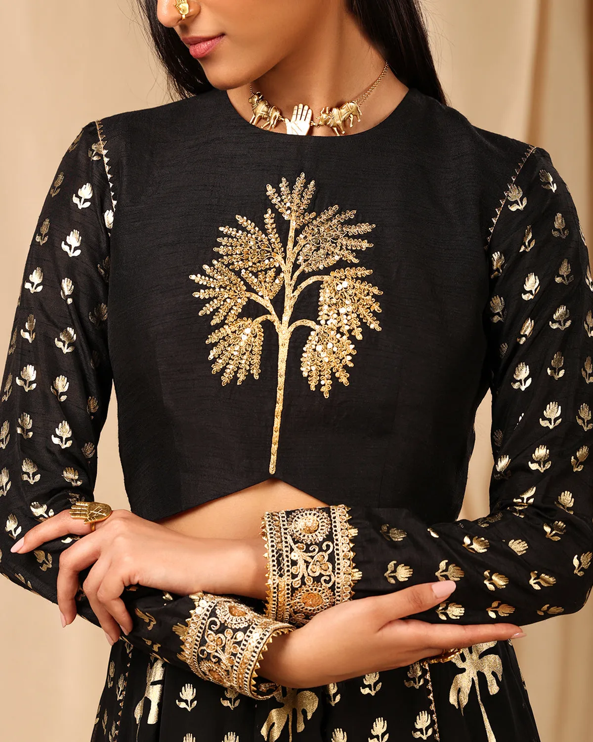 Black Coco Lehenga Set
