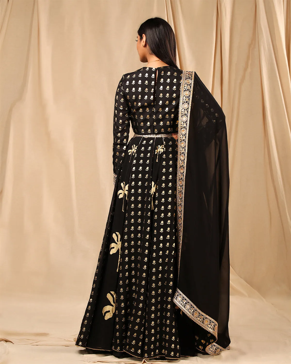 Black Coco Lehenga Set