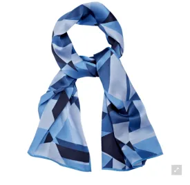 Blue Diamond Silk Scarf