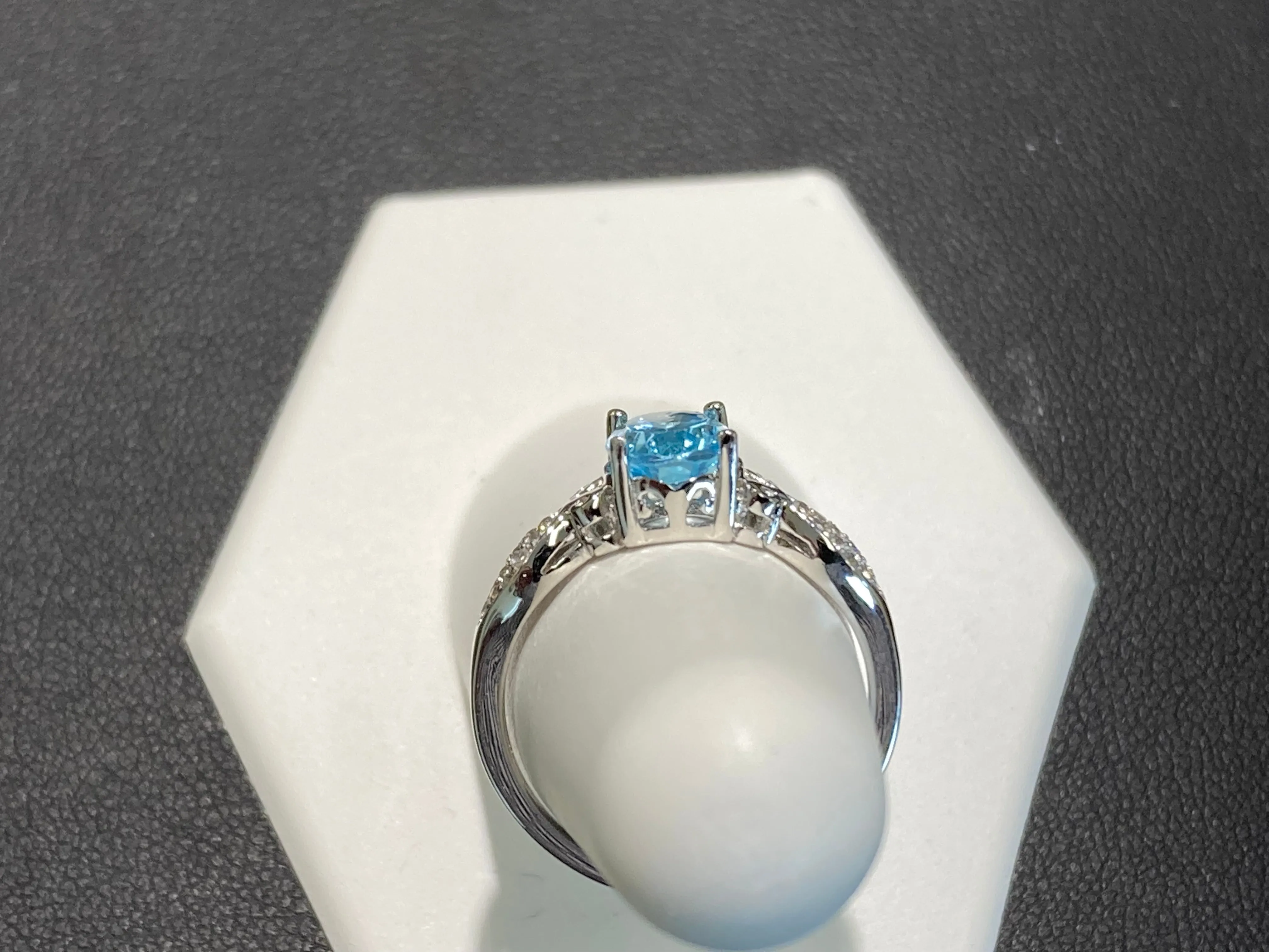 Blue Topaz Silver Ring