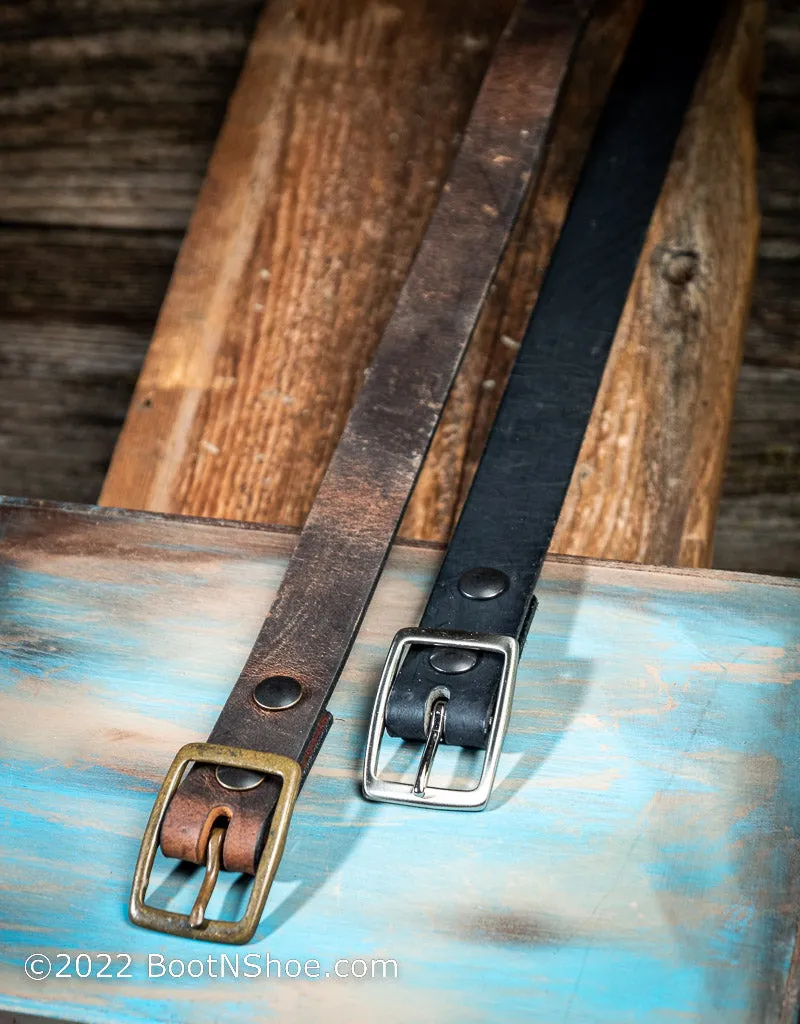 Boyer's Handmade Black 1 1/4" Belt