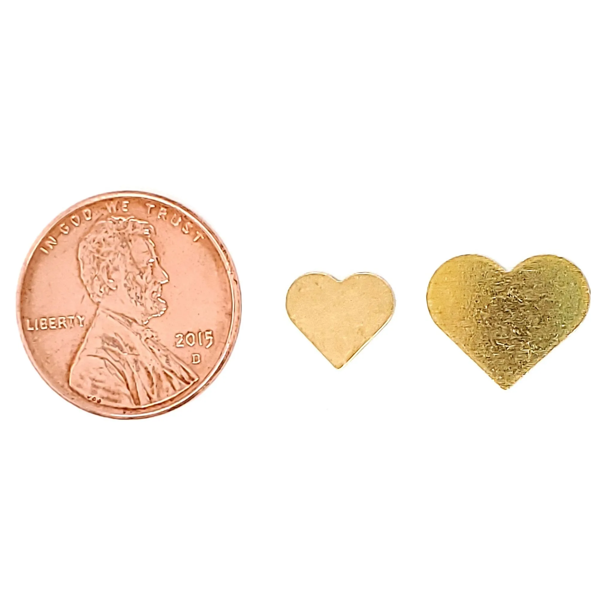 Brass Blank Heart Pendant / SBB0199
