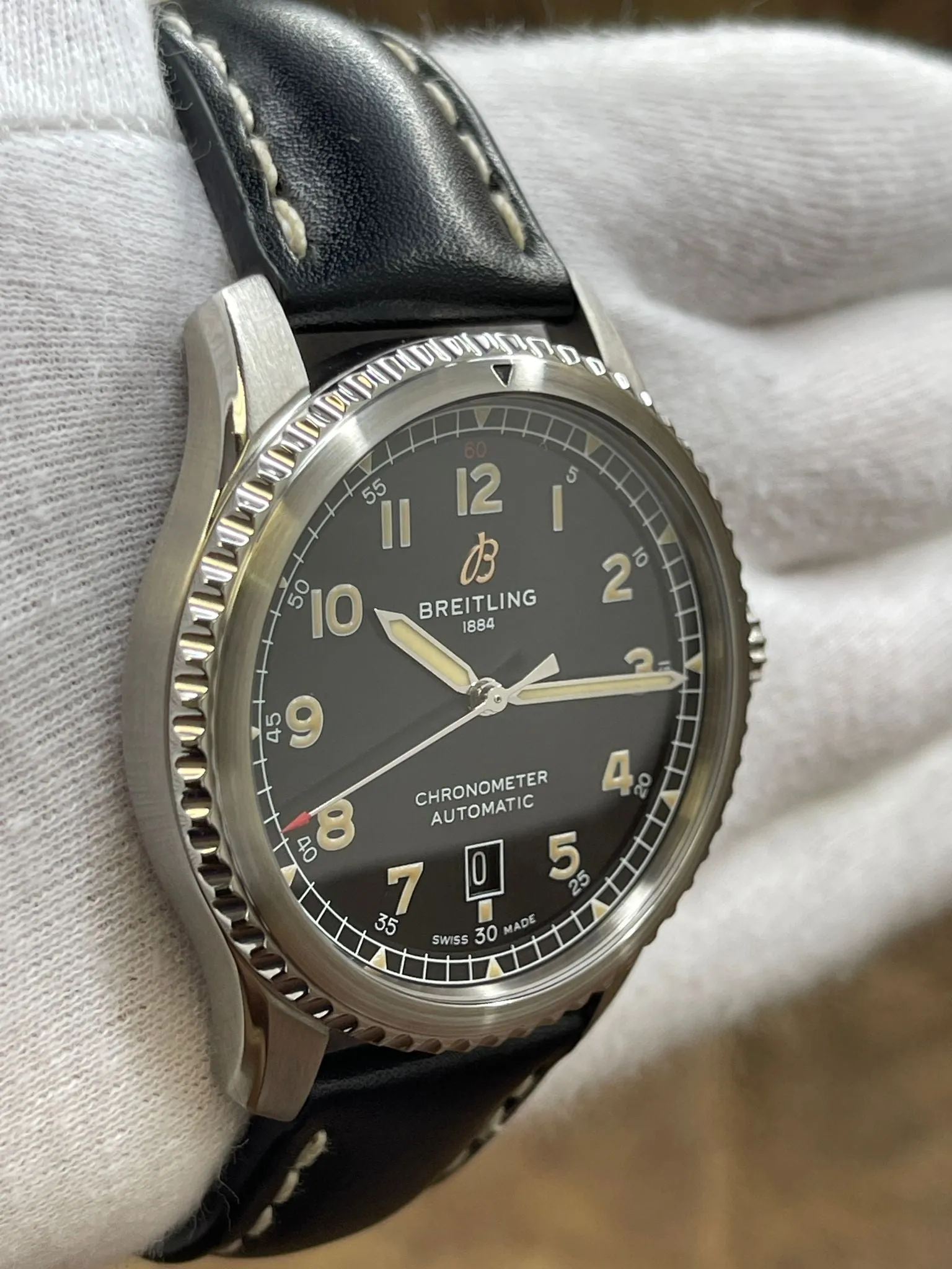 Breitling Navitimer Aviator 8 A17315 Black Dial Automatic Men's Watch