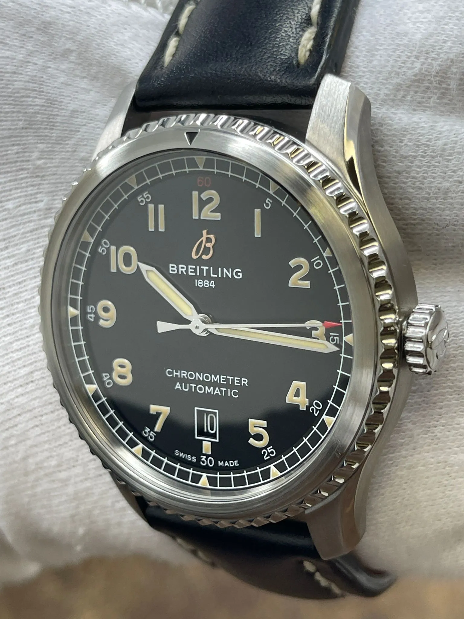 Breitling Navitimer Aviator 8 A17315 Black Dial Automatic Men's Watch