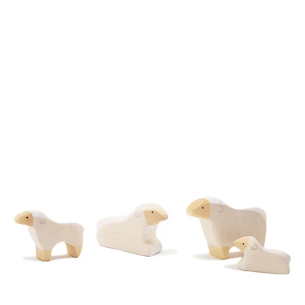 White Standing Sheep Plush Toy by Brin dOurs