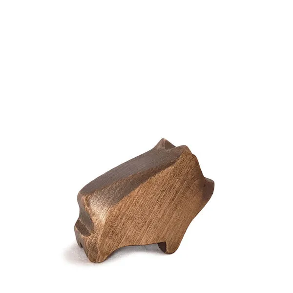 Brin dOurs Handcrafted Wild Boar Sow Figurine – Premium Wooden Toy