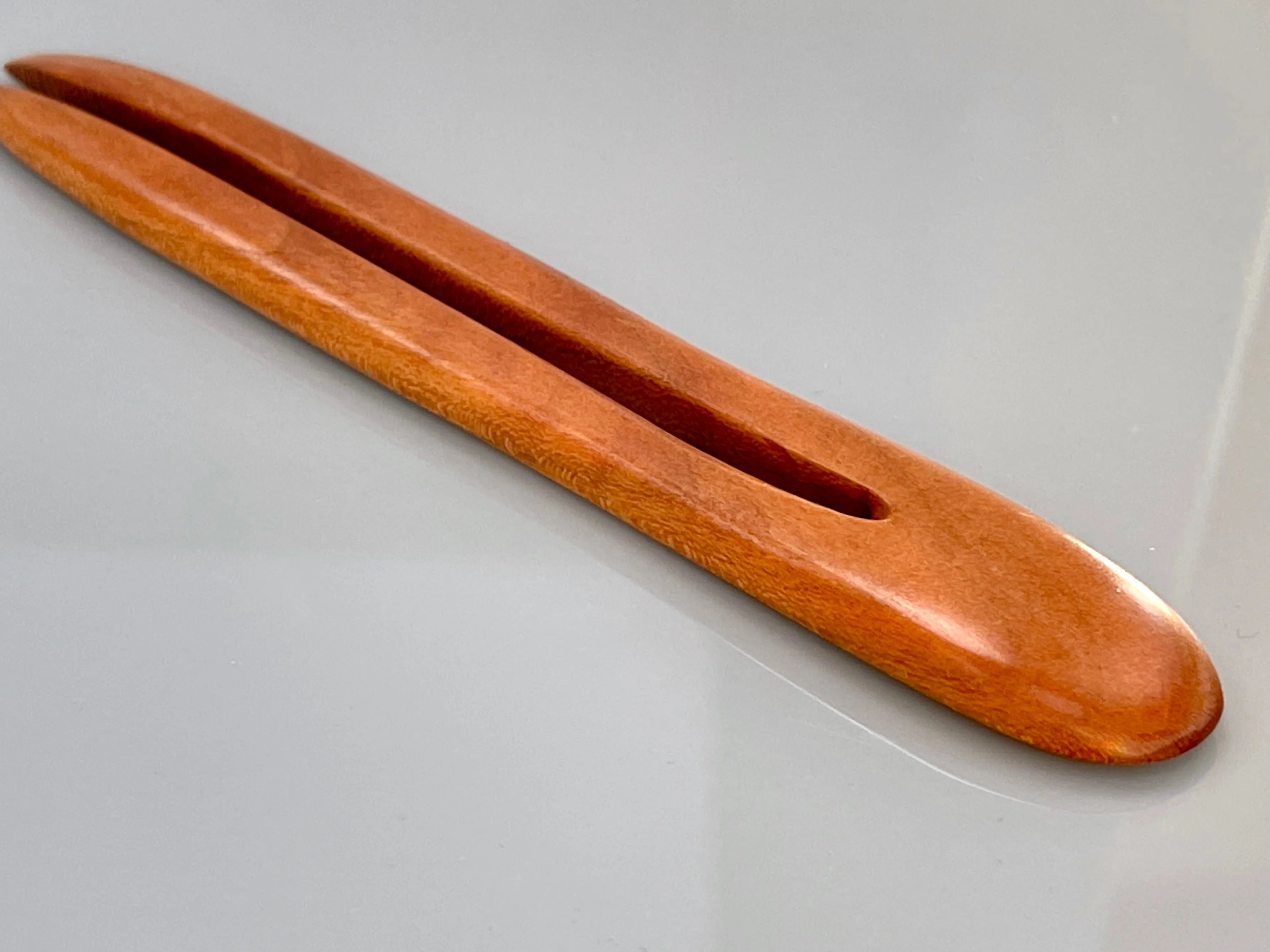 Cherry wood hair pin, wooden hair pin, hair fork, hair pick, shawl pin