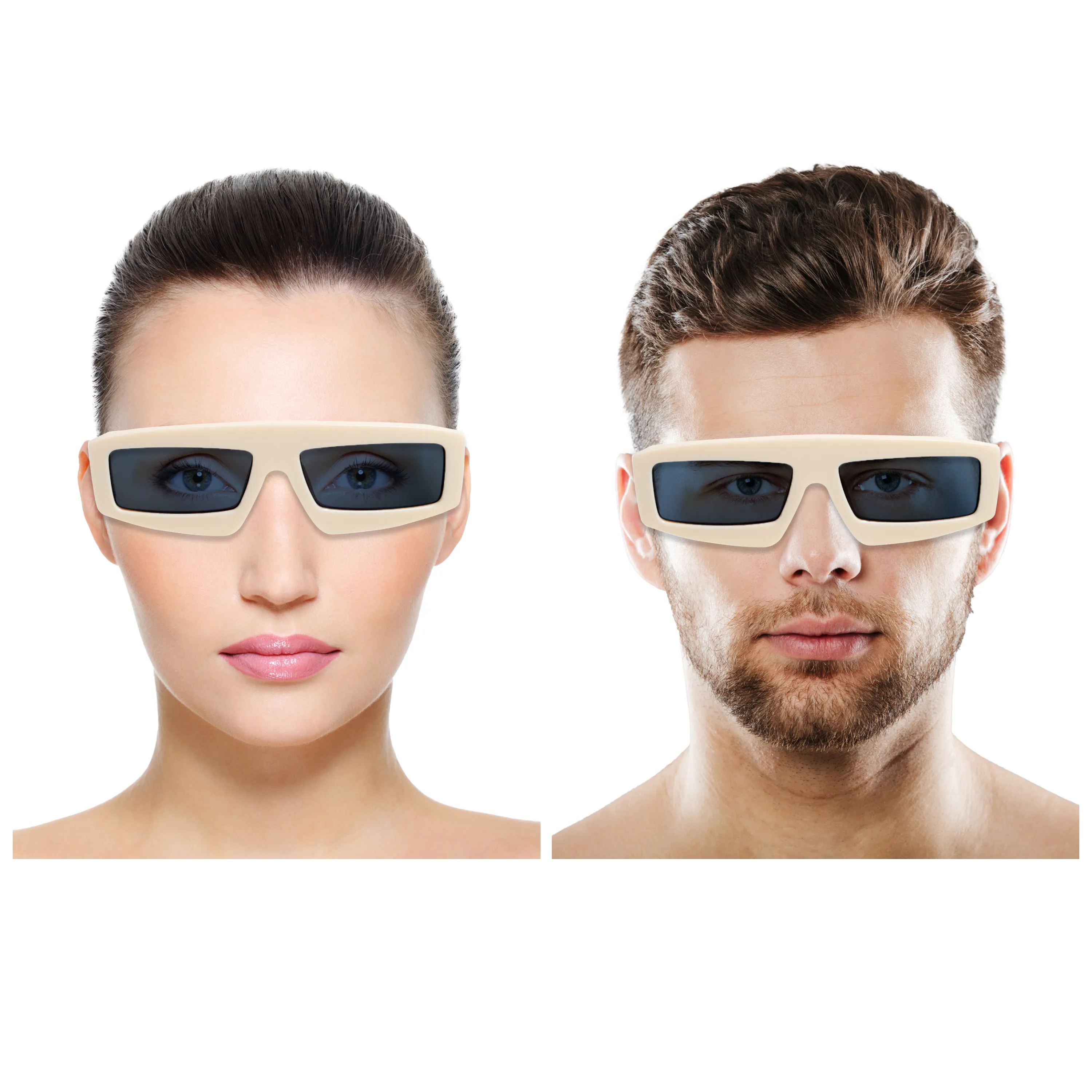 Chokore Designer Sunglasses with UV 400 Protection (Beige)