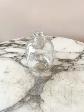 Clear, Oval Bud Vase