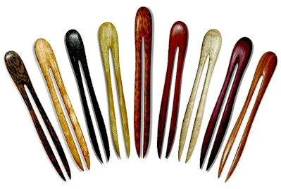 Cocobolo rosewood hair pin, wooden hair pin, wood hair fork