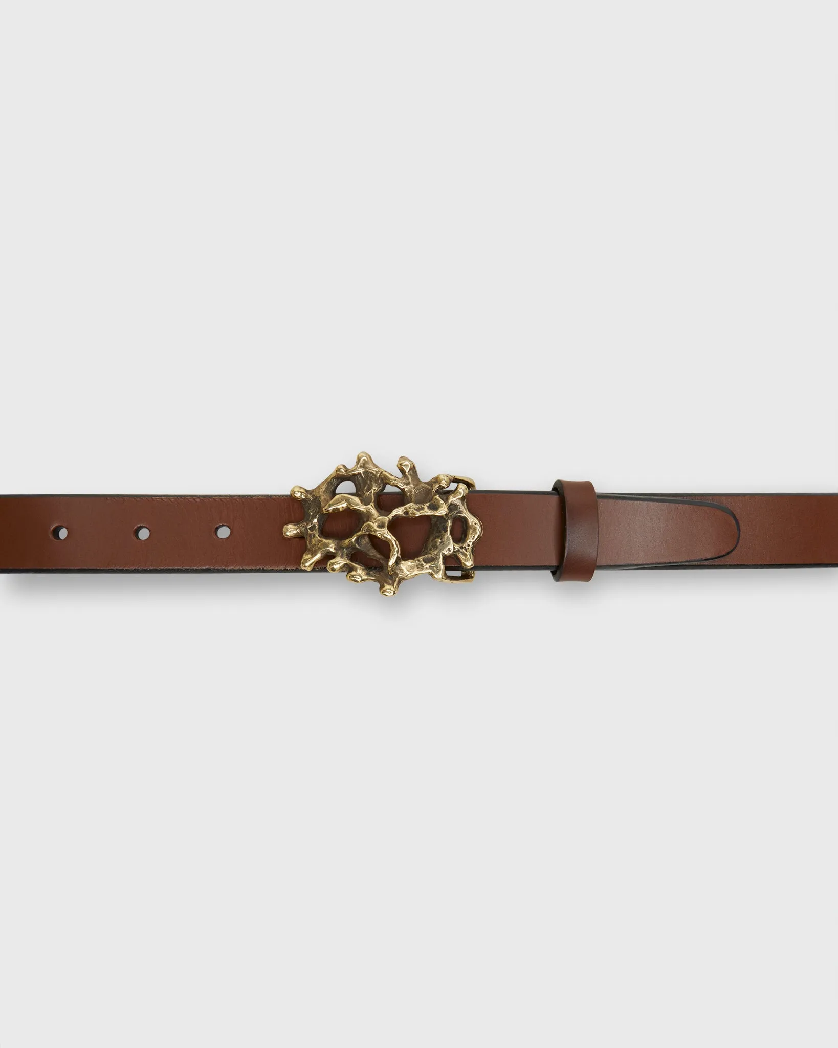 Coral Belt Buckle in Brass