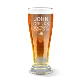 Covid Premium 285ml Beer Glass