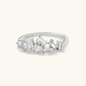 Crystal Ring in Silver
